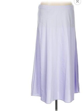 J. Crew Lilac Midi Skirt Silky Look Size M